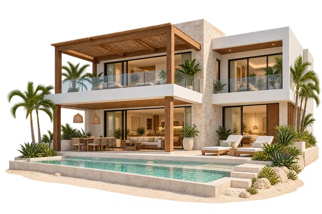 Casa de playa contemporánea