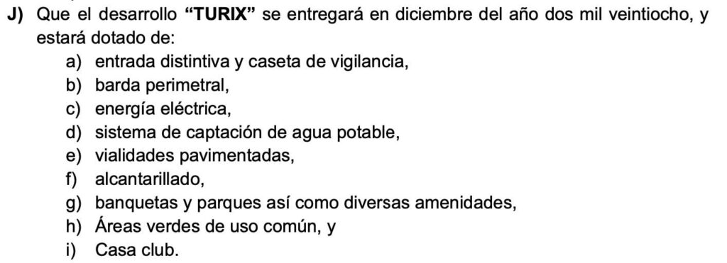 Ejemplo de Contrato de Promesa de Compra para los Servicios de un Terreno en Mérida dentro de Privada Residencial Wayúum