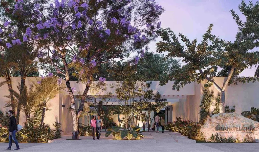 Fachada Privada Aquarius en Desarrollo de Terrenos Residenciales Gran Telchac