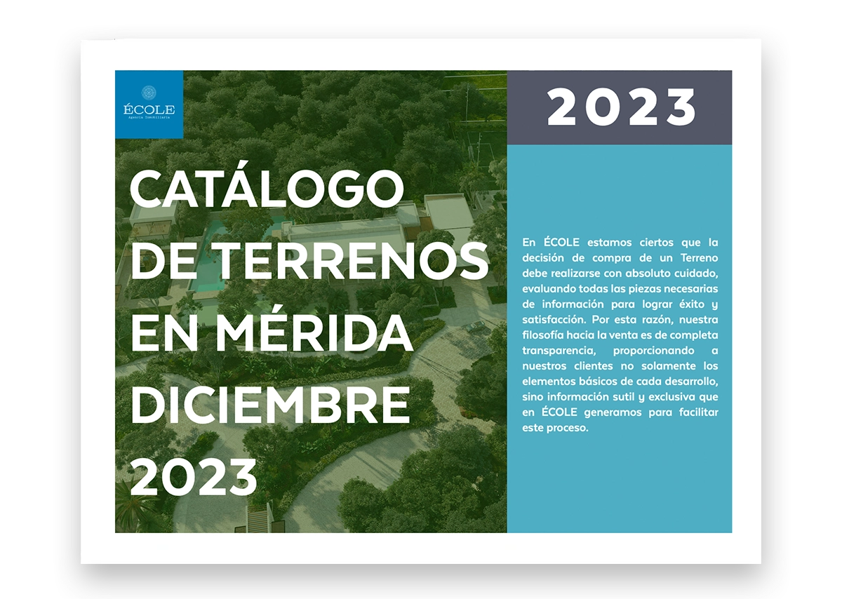 Catálogo de Terrenos en Mérida Diciembre de 2023