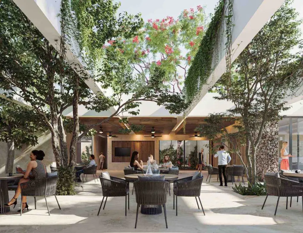 Terraza en Desarrollo de Terrenos Residenciales Gran Telchac