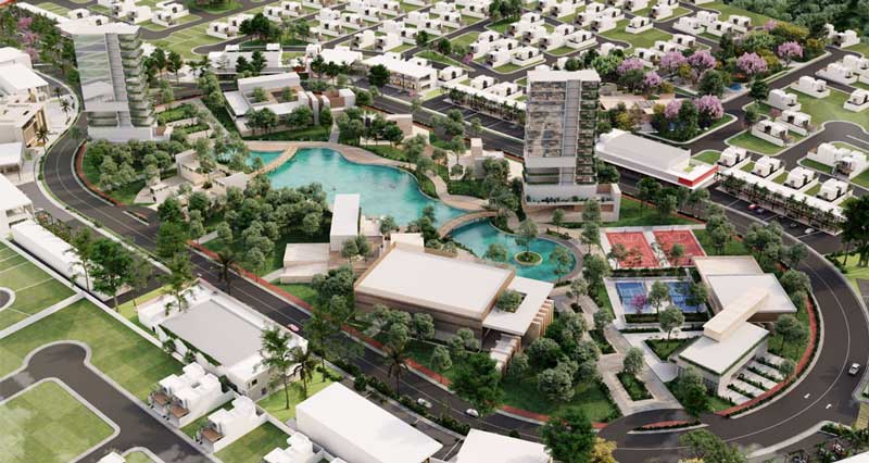 Zona comercial en Desarrollo de Terrenos Residenciales Wayúum