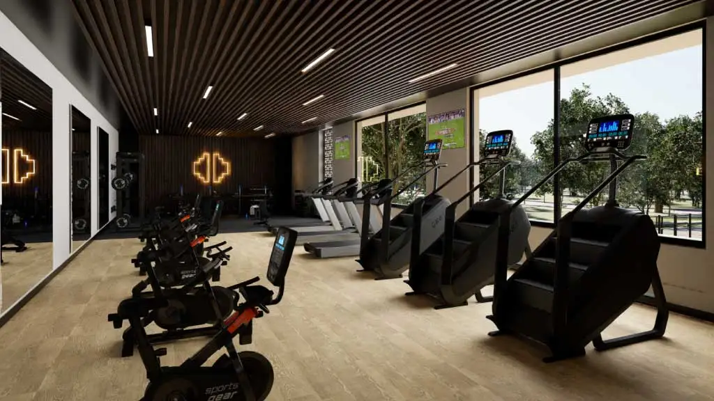 GYM en Desarrollo de Terrenos Puerta Xaibé