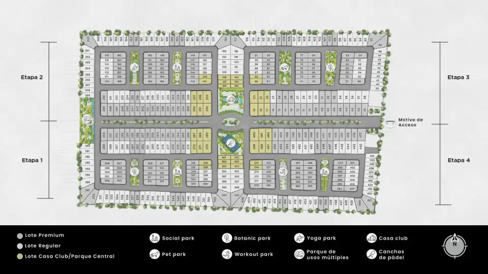 Masterplan Mahal Residencial Contemporáneo Terrenos en Mérida en Zona Conkal Yucatán