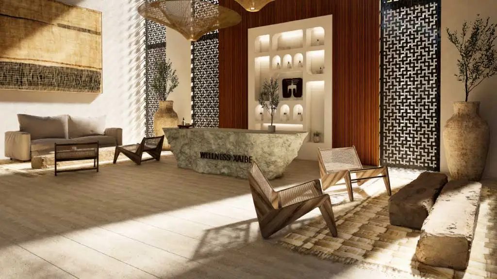 Wellness recepción en Desarrollo de Terrenos Puerta Xaibé