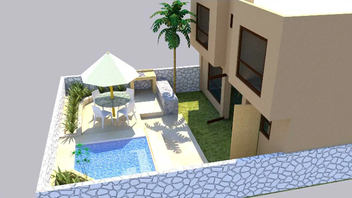 Terraza Casa de Cayo Coco Tropical Living