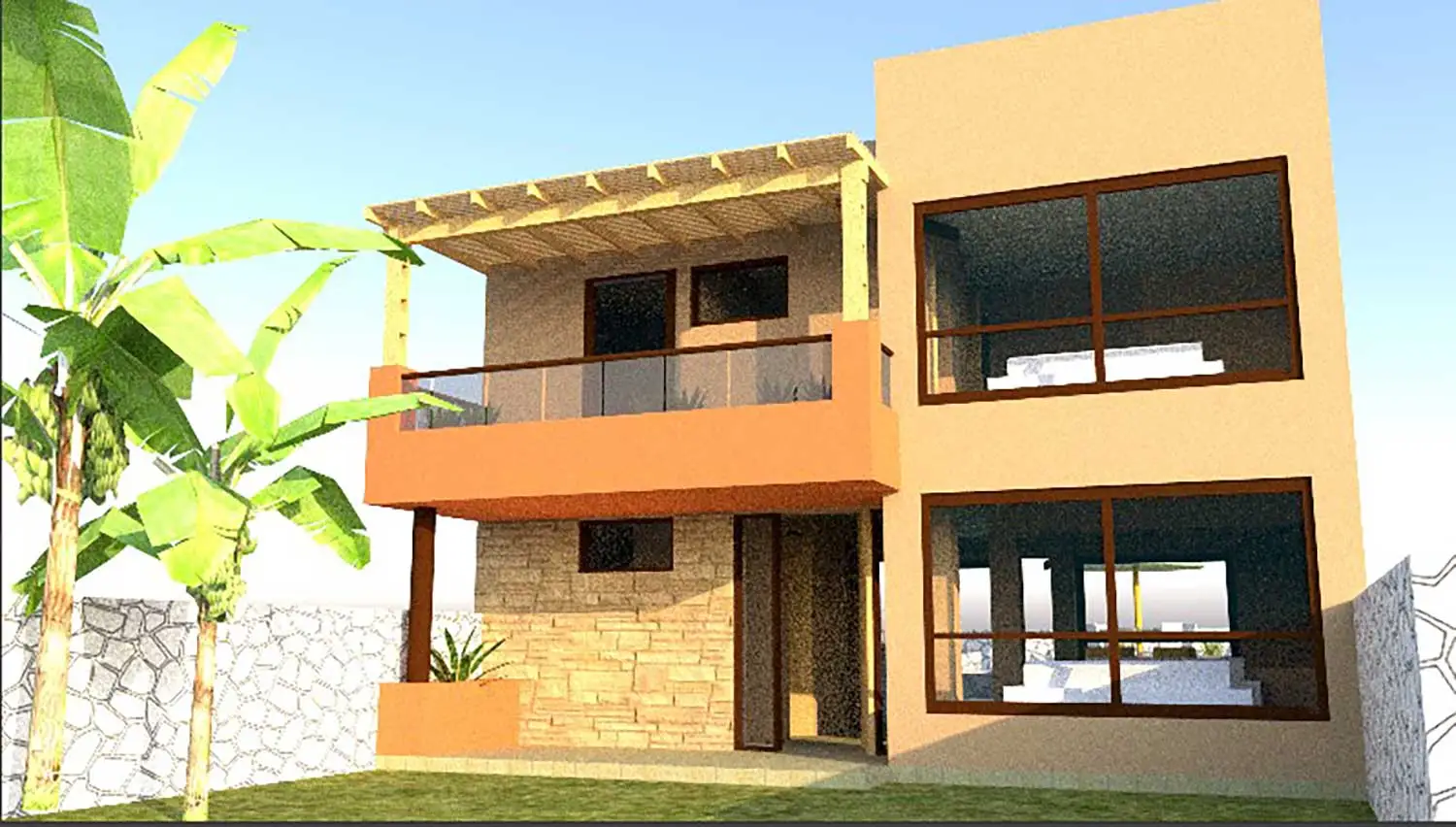 Fachada Casa de Cayo Coco Tropical Living
