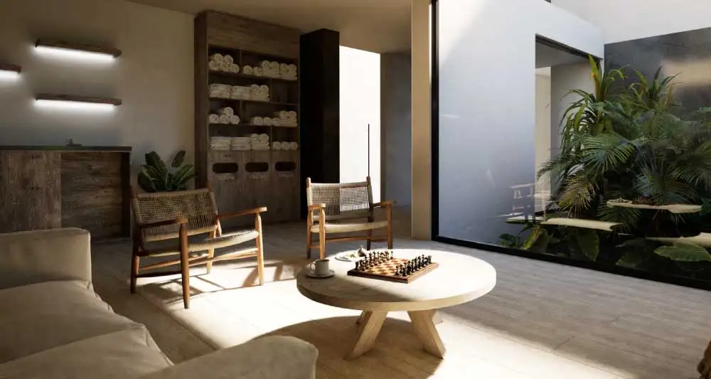 Sala de Espera en Desarrollo Puerta Xaibé