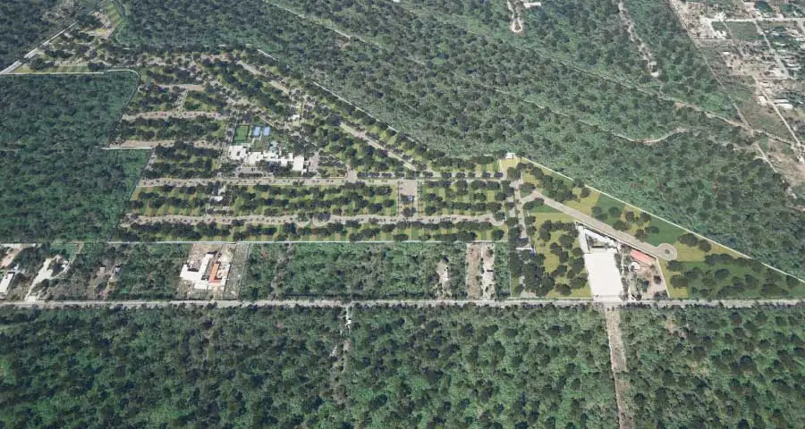 Vista Aérea en Desarrollo Puerta Xaibé