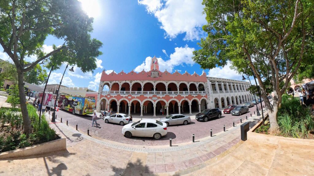 Edificio de Gobierno en la Plaza Grande de Mérida Yucatán