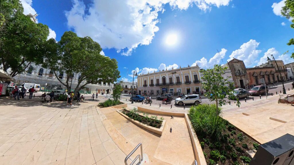 Vista de La Plaza Grande de Mérida Yucatán