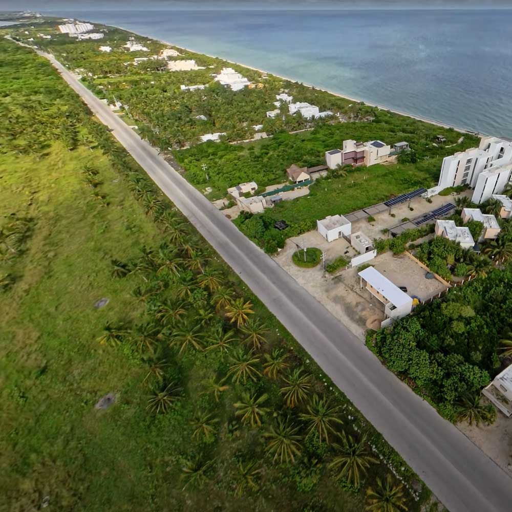 Cayo Coco Tropical Living Terrenos Comerciales Vista Aérea vista hacia Chicxulub