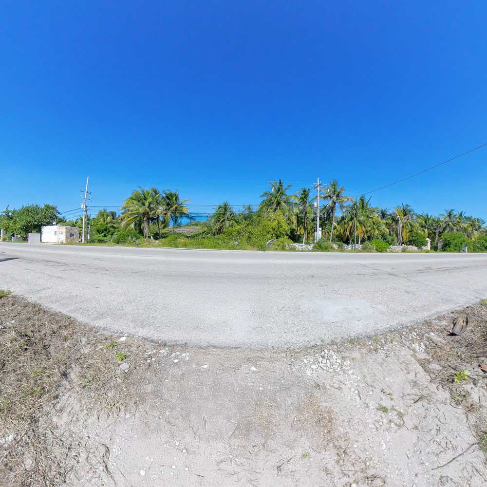 Cayo Coco Tropical Living Terrenos Comerciales Vista Aérea a pie de Carretera vista hacia el Frente