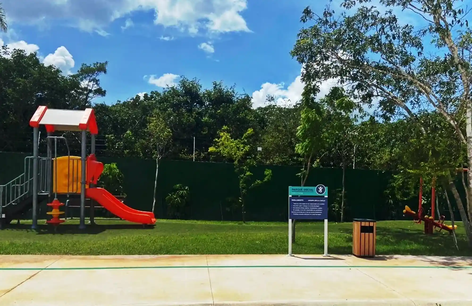 Parque Juegos en Desarrollo Zendera Residencial Terrenos en Conkal, Mérida Yucatán