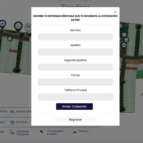 Llena tus datos y envíate la cotización