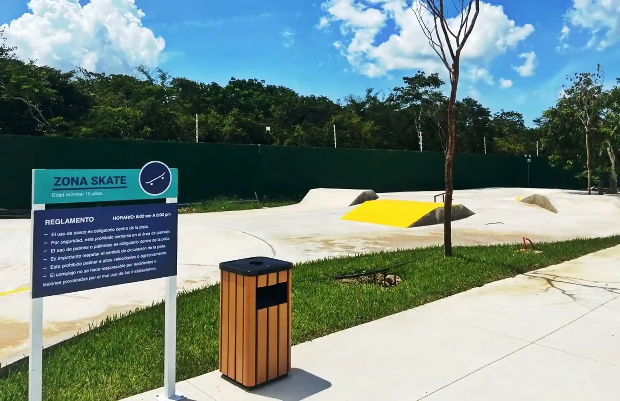 Zona Skate en Desarrollo Zendera Residencial Terrenos en Conkal, Mérida Yucatán