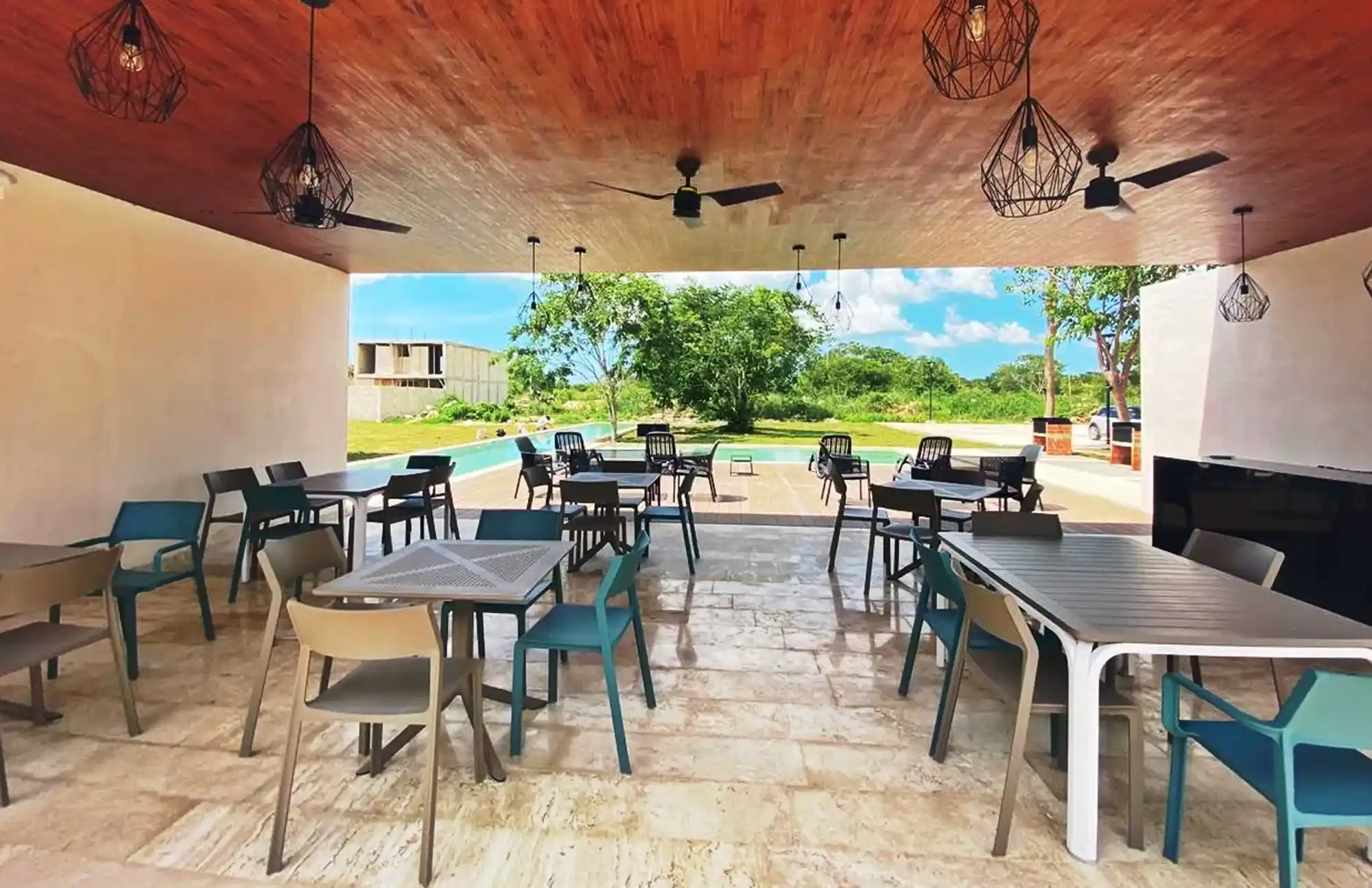 Terraza en Desarrollo Zendera Residencial Terrenos en Conkal, Mérida Yucatán