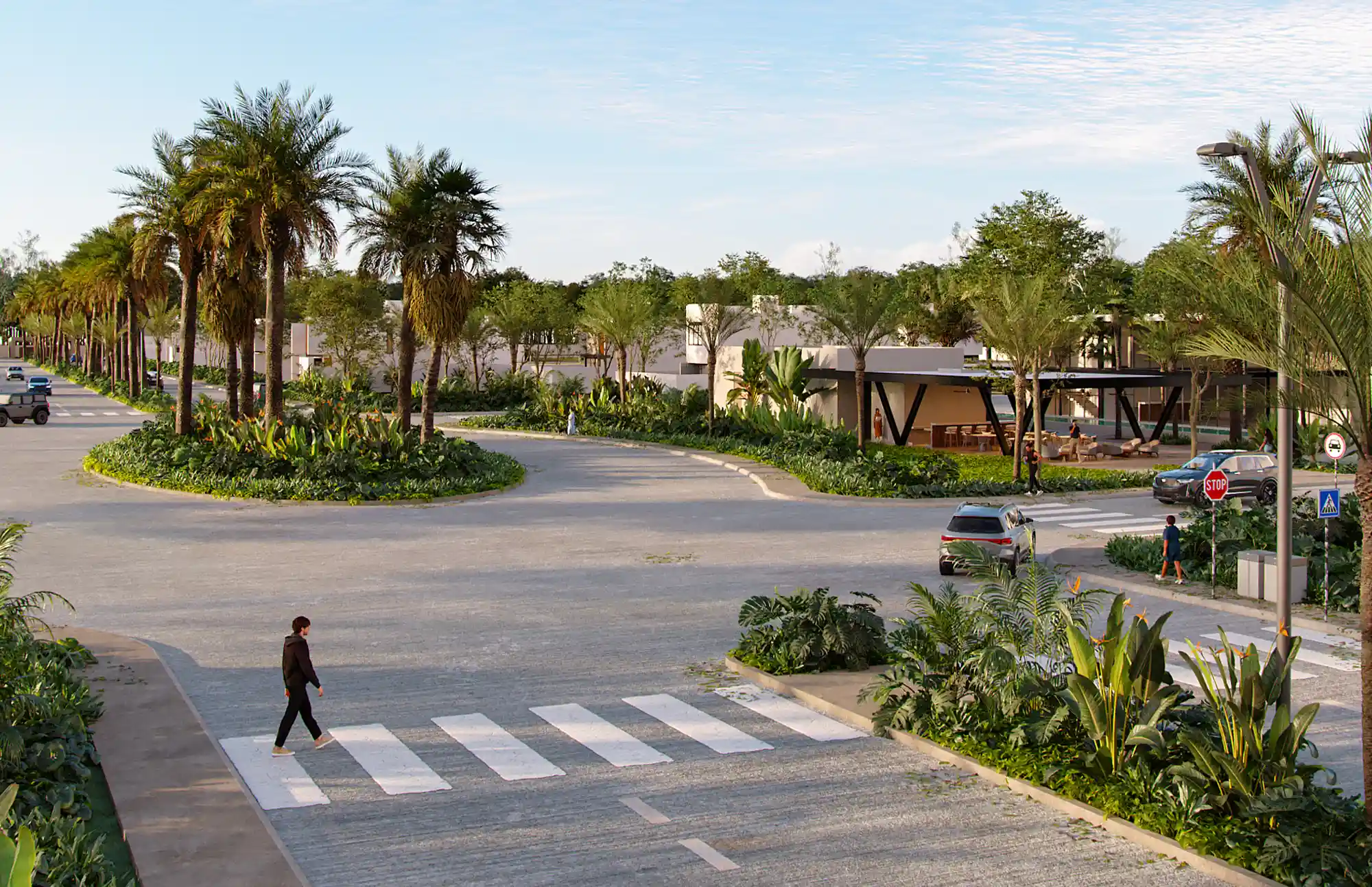 Vialidad en Mahal Residencial Terrenos en Mérida, Conkal