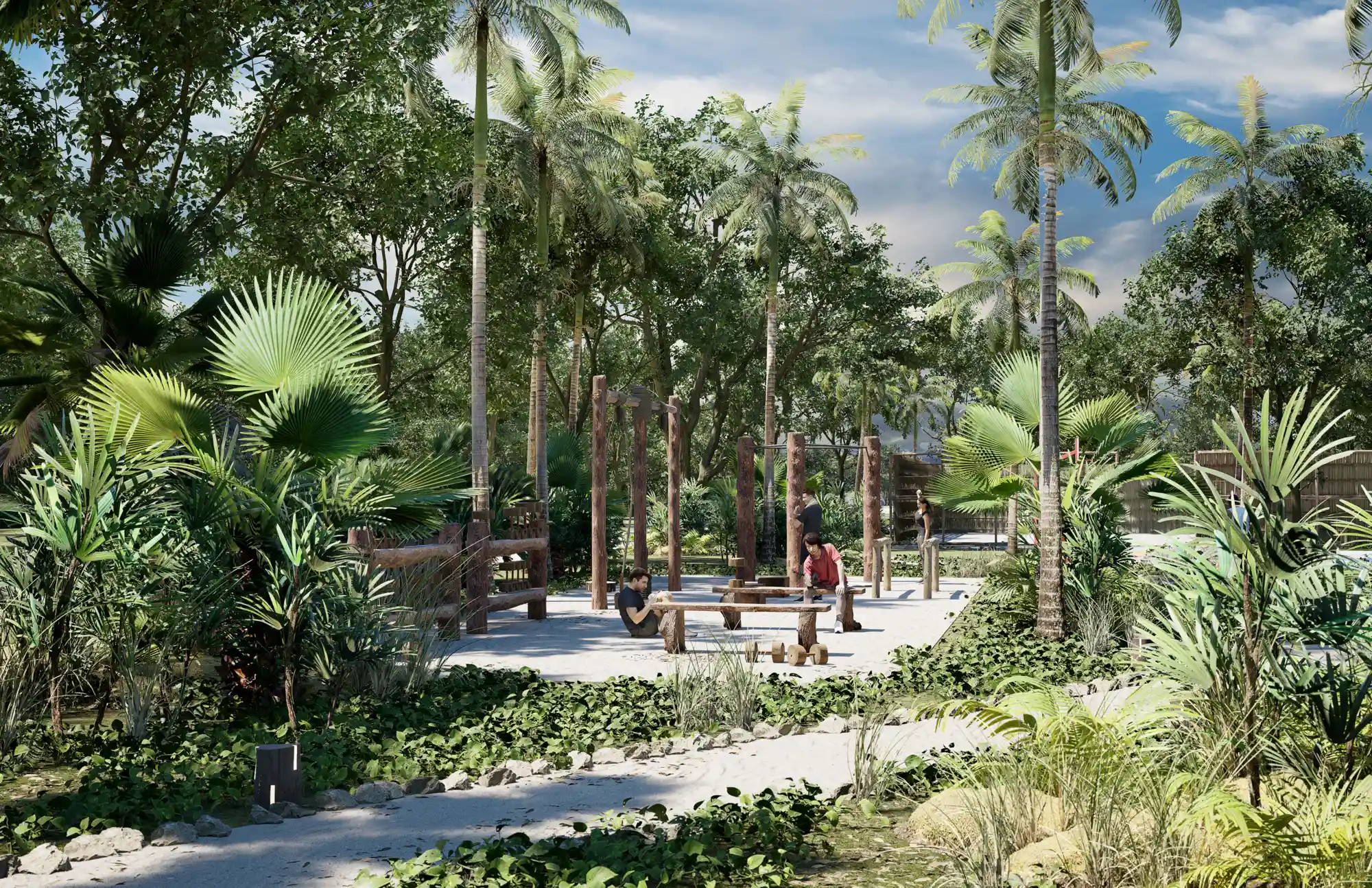 GYM al Aire Libre Aldea Balhá Residencial Terrenos en Telchac Puerto Yucatán
