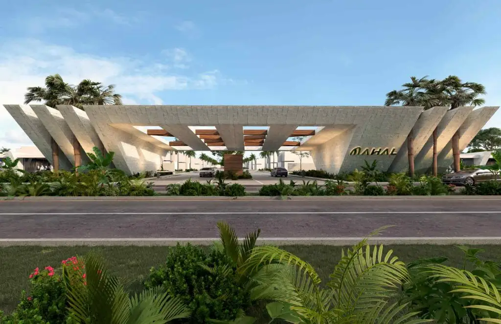 Acceso en Mahal Residencial Contemporánea Terrenos en Mérida Yucatán en la Zona de Conkal