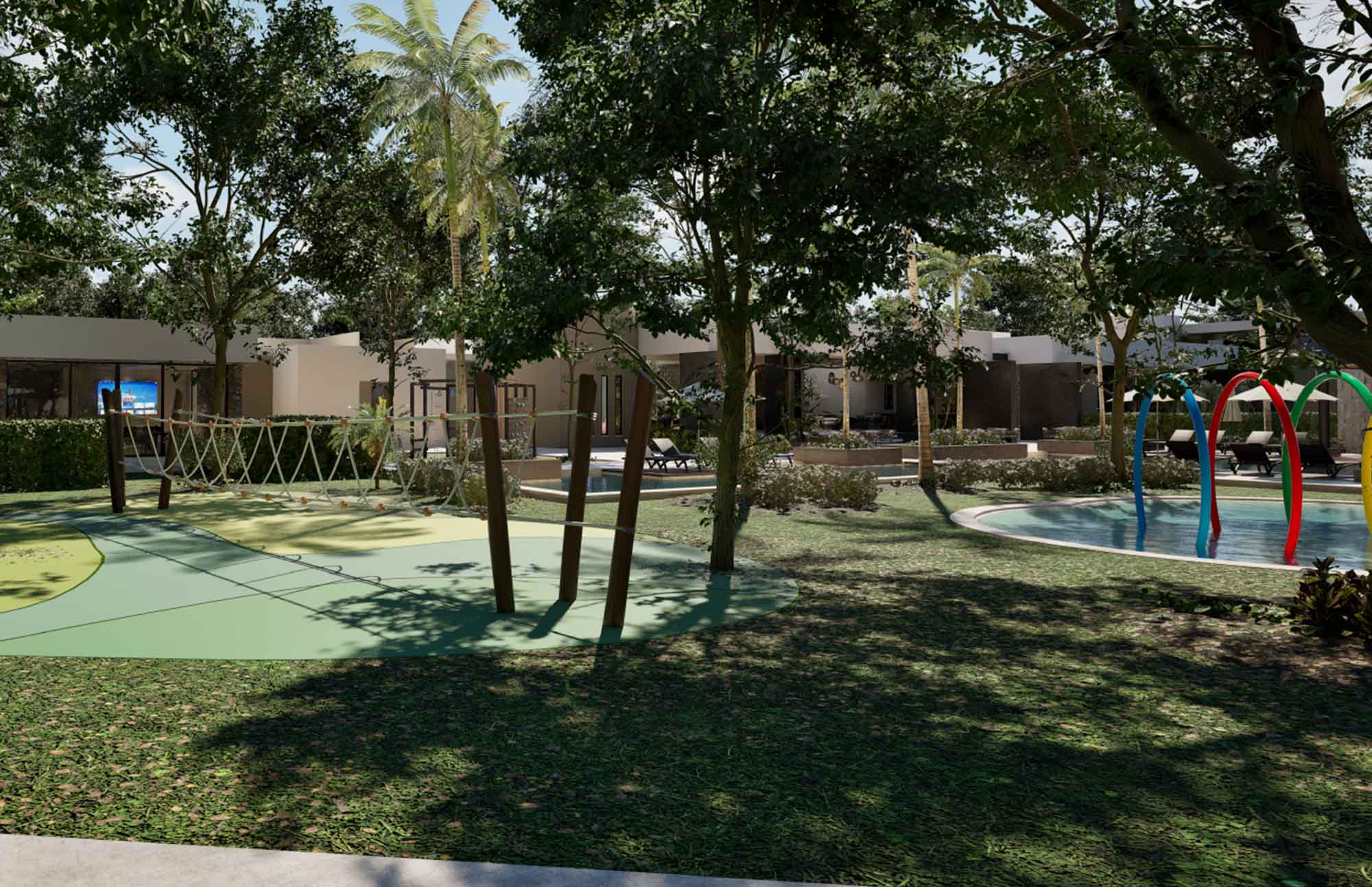 Área Juegos en Puerta Xaibé Residencial Terrenos en Mérida, Yucatán en la Zona de Country
