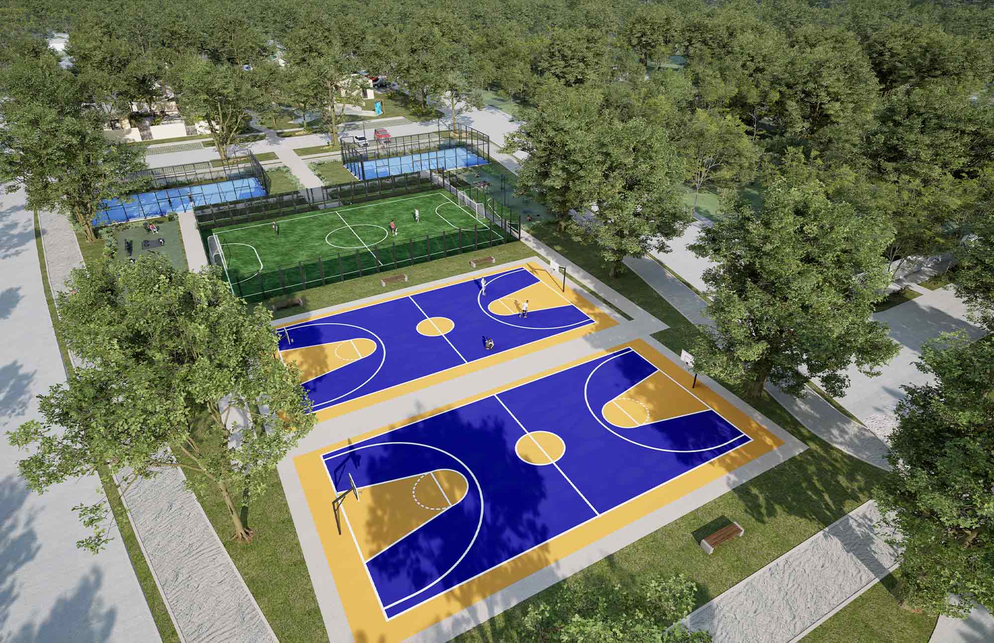 Canchas en Punta Cometas Residencial Terrenos en Mérida, Yucatán en la Zona de Chuburná