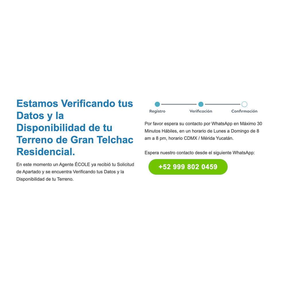 Confirmación de Apartado de terreno de Aldea Balhá
