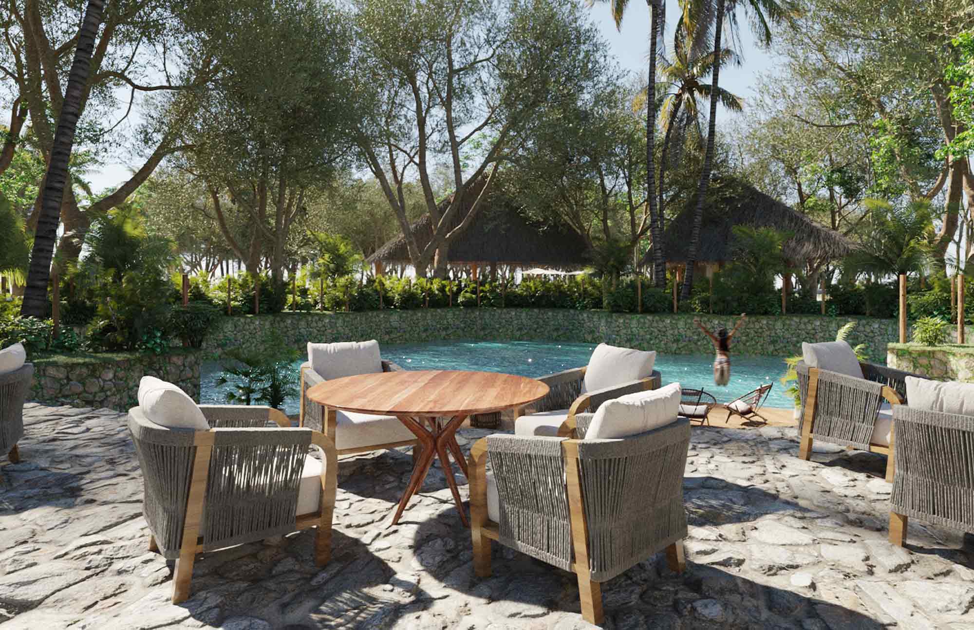 Isla Alberca Cenote en Gran Telchac Residencial Terrenos Cerca de la Playa en Yucatán en la Zona de Telchac Puerto