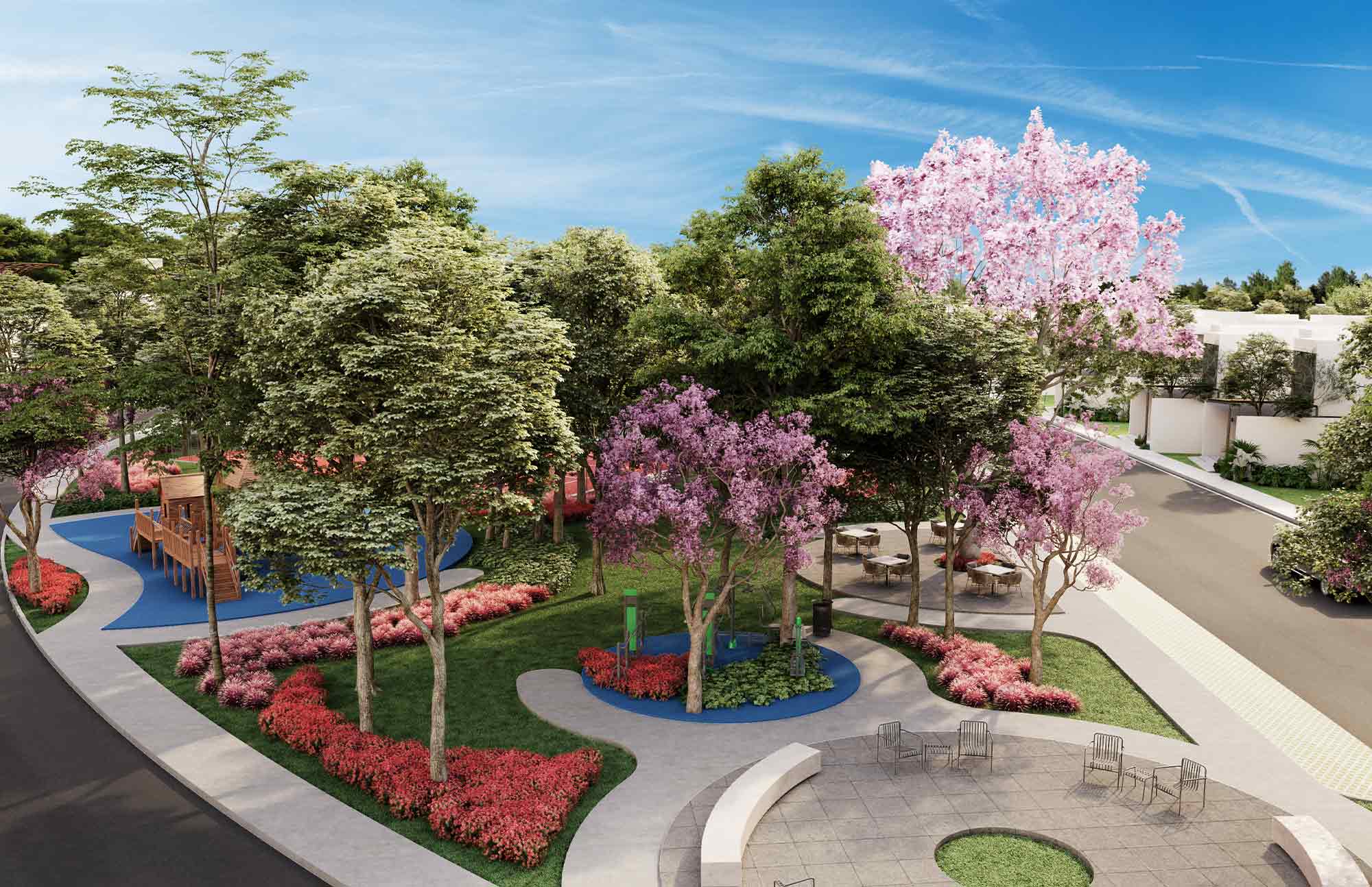 Parque en Wayúum Gran Comunidad Residencial Terrenos en Mérida Yucatán en la Zona de Chicxulub