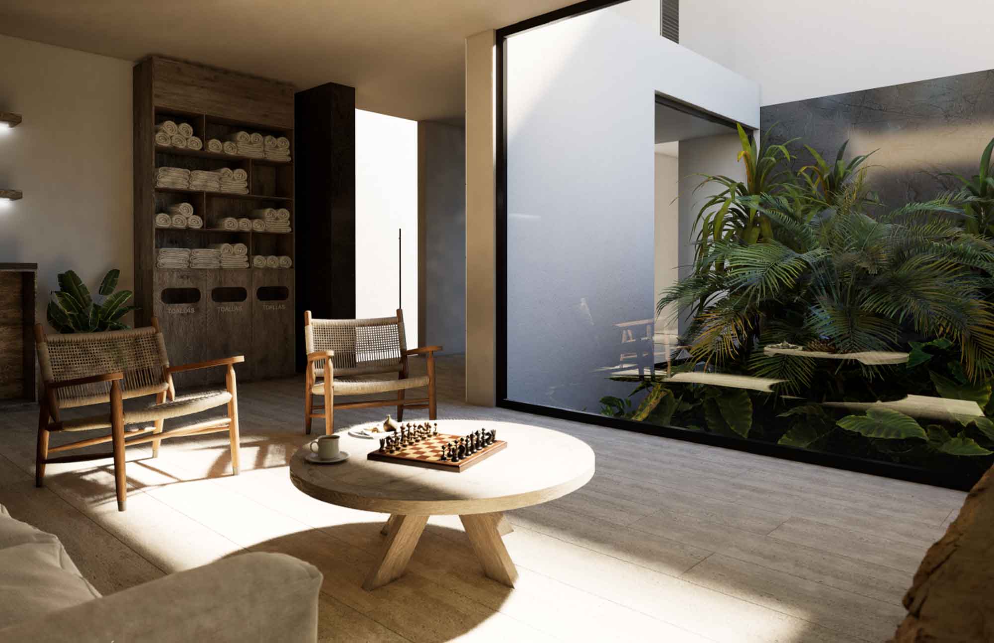 Sala de Espera en Puerta Xaibé Residencial Terrenos en Mérida, Yucatán en la Zona de Country