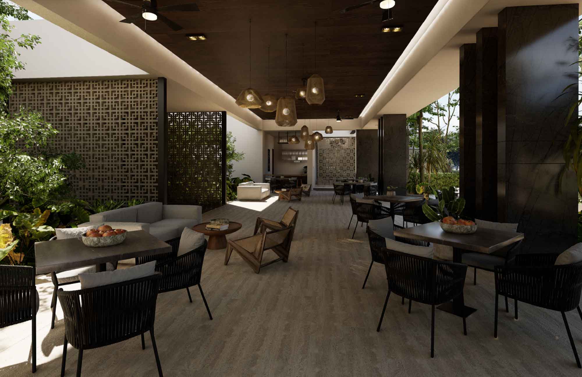 Terraza en Puerta Xaibé Residencial Terrenos en Mérida, Yucatán en la Zona de Country