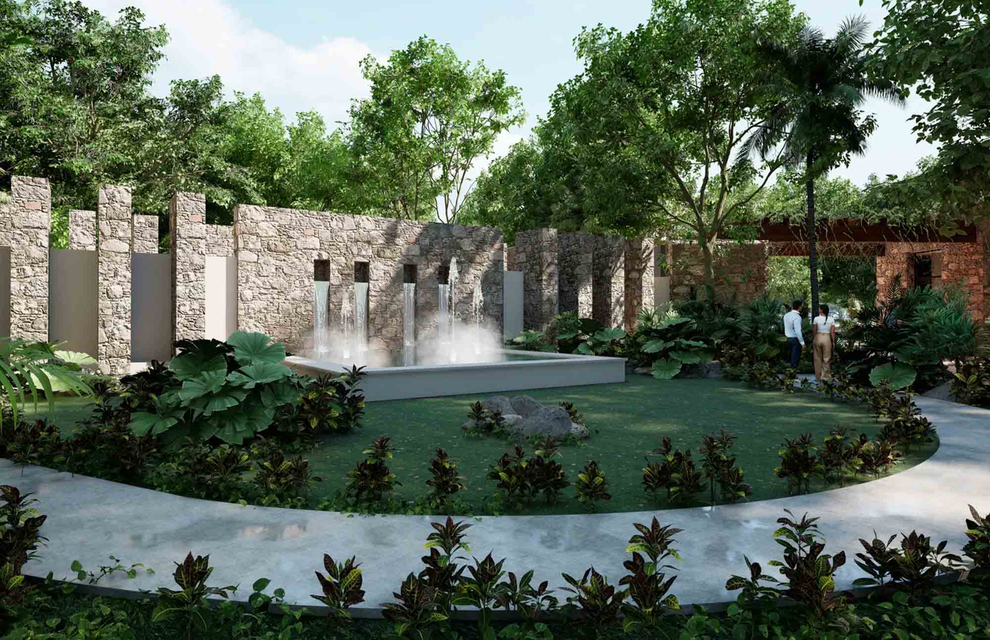 Acceso en Copaura Residencial Terrenos en Valladolid, Yucatán