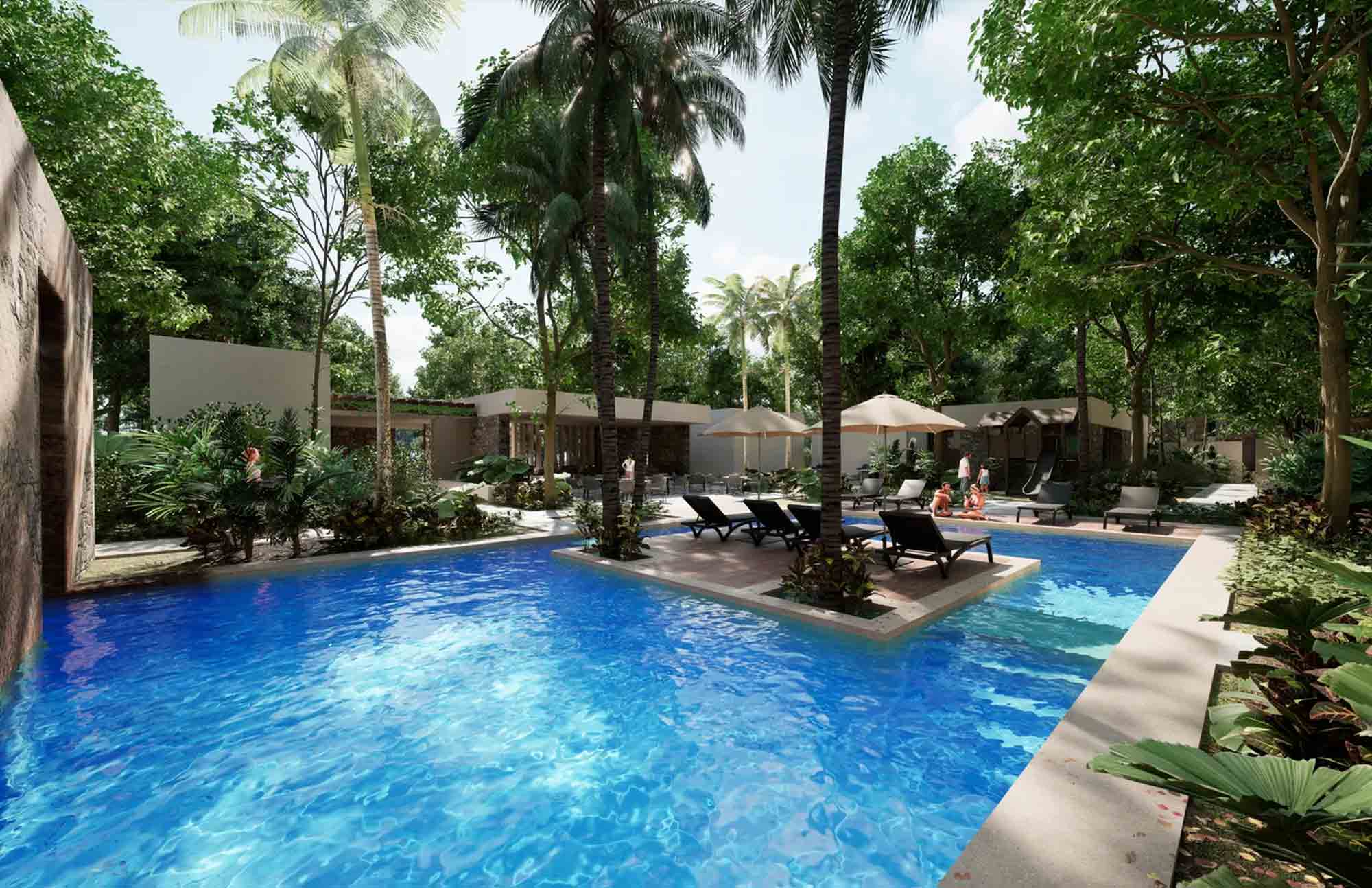 Alberca en Copaura Residencial Terrenos en Valladolid, Yucatán