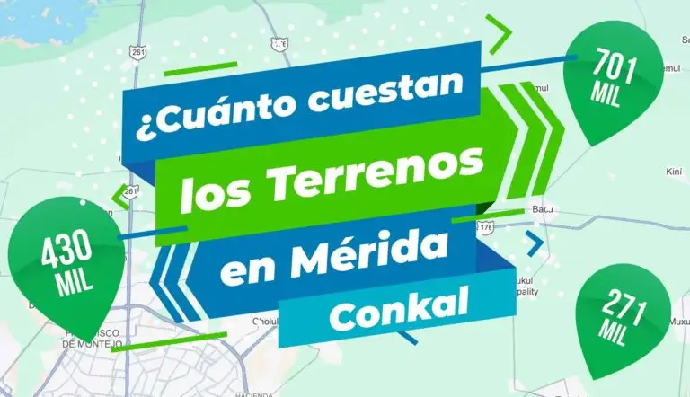 ¿Cuánto cuestan los Terrenos en Mérida en la Zona de Conkal? Junio 2025