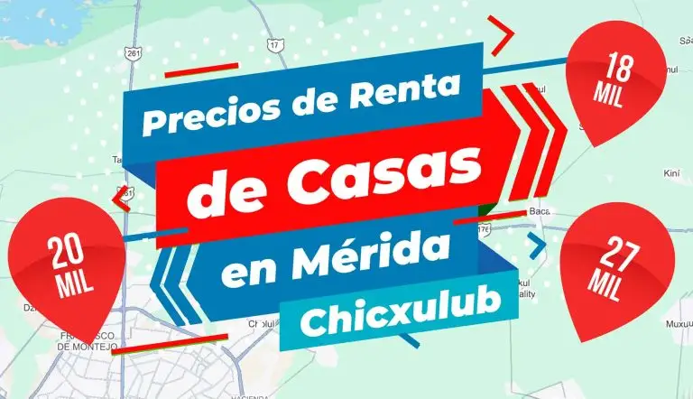 Precios de Renta de Casas en Mérida en Zona Chicxulub Yucatán