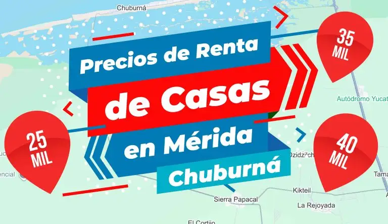 Precios de Renta de Casas en Mérida en Zona Chuburná Yucatán