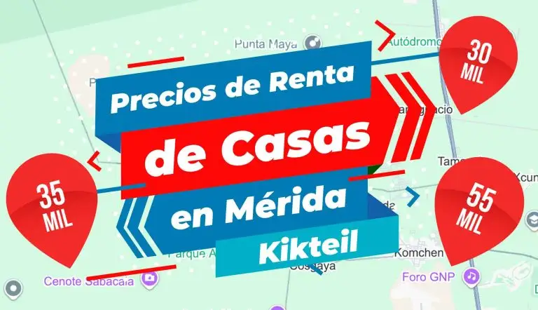 Precios de Renta de Casas en Mérida en Zona Kikteil Yucatán