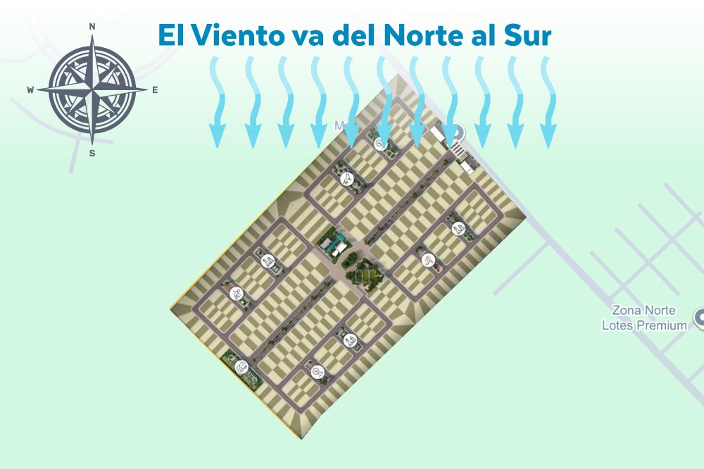 Dirección del Viento MAHAL Residencial