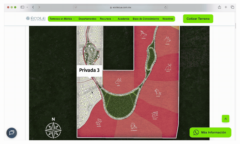 Mapa de Disponibilidad Gran Telchac Residencial
