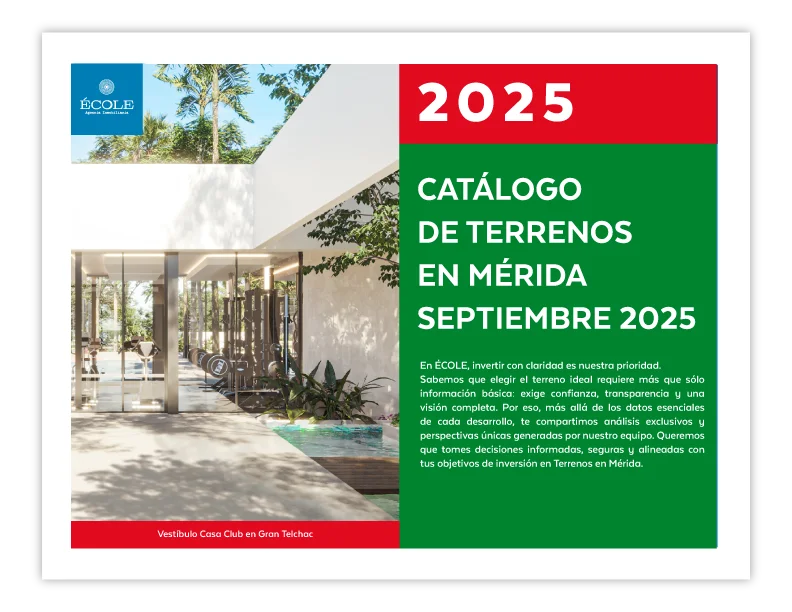 Portada Catálogo Terrenos en Mérida Yucatán Septiembre 2025