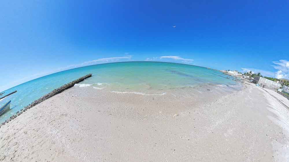 Chelem Yucatán vista del mar