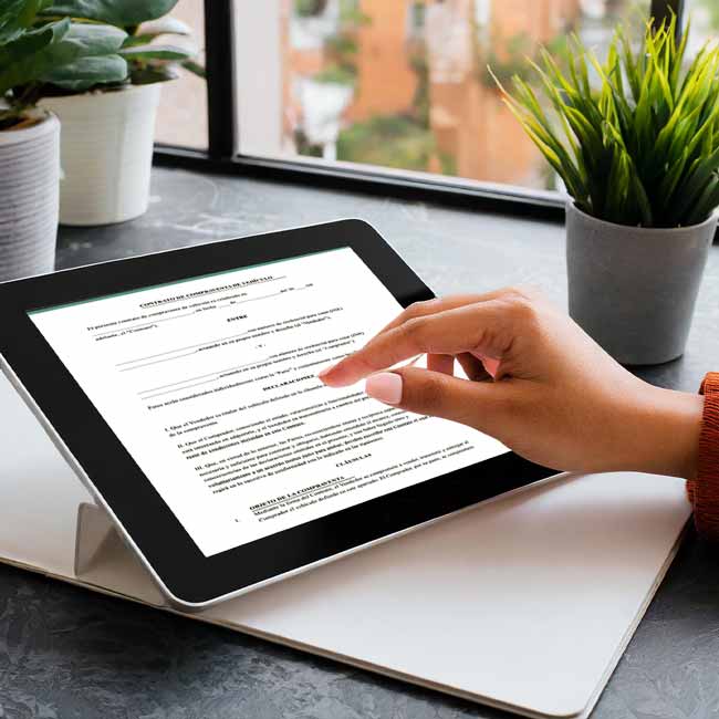Firma tu Contrato de Promesa de Compraventa