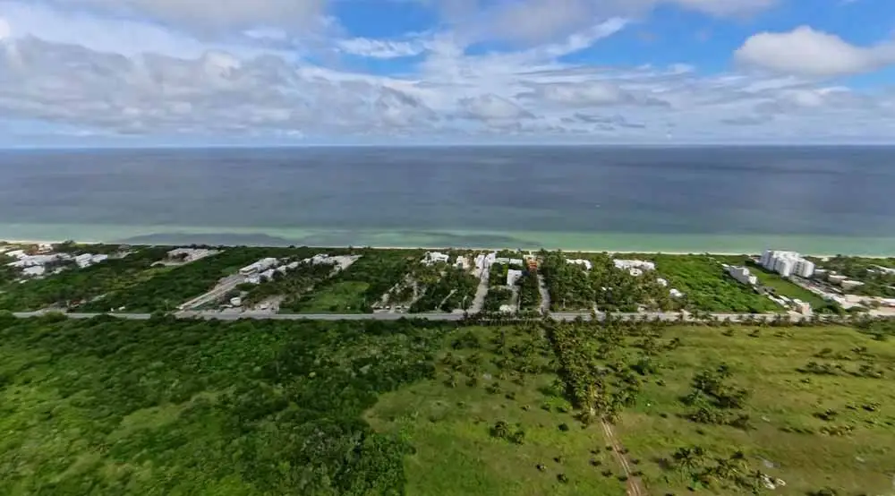 Vista aérea de Playa San Bruno Yucatán
