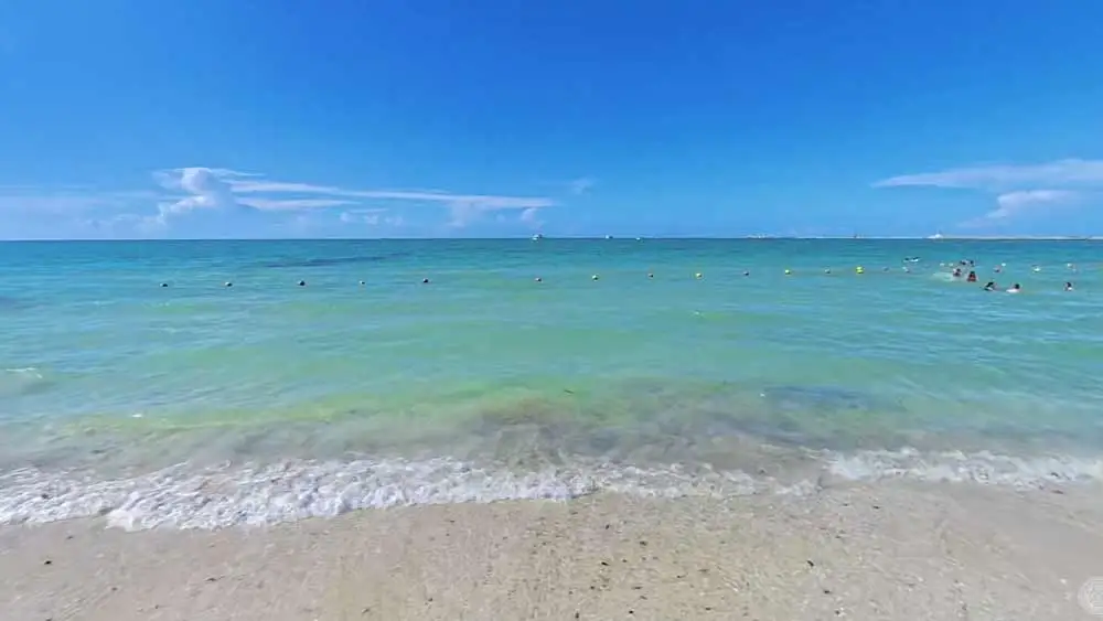 Playa Yucalpetén Yucatán, vista del mar