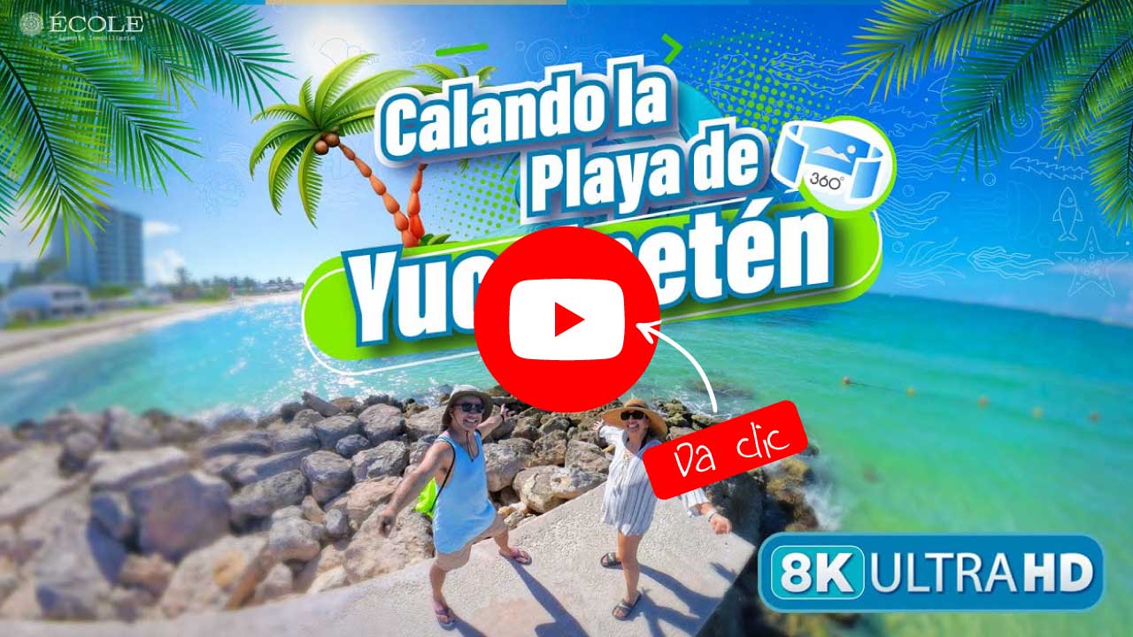 Calando la Playa de Yucalpetén Yucatán