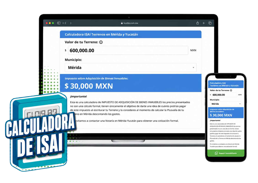 Calculadora de ISAI para Terrenos en Mérida