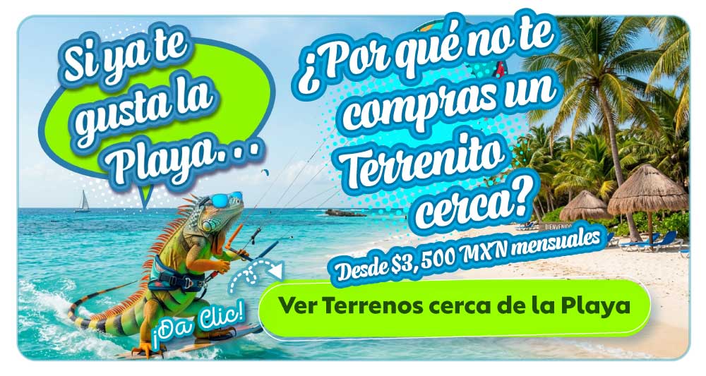 Si ya te Gusta la Playa... Por qué no te compras un Terrenito cerca de una? Desde $3,500 MXN Mensuales.