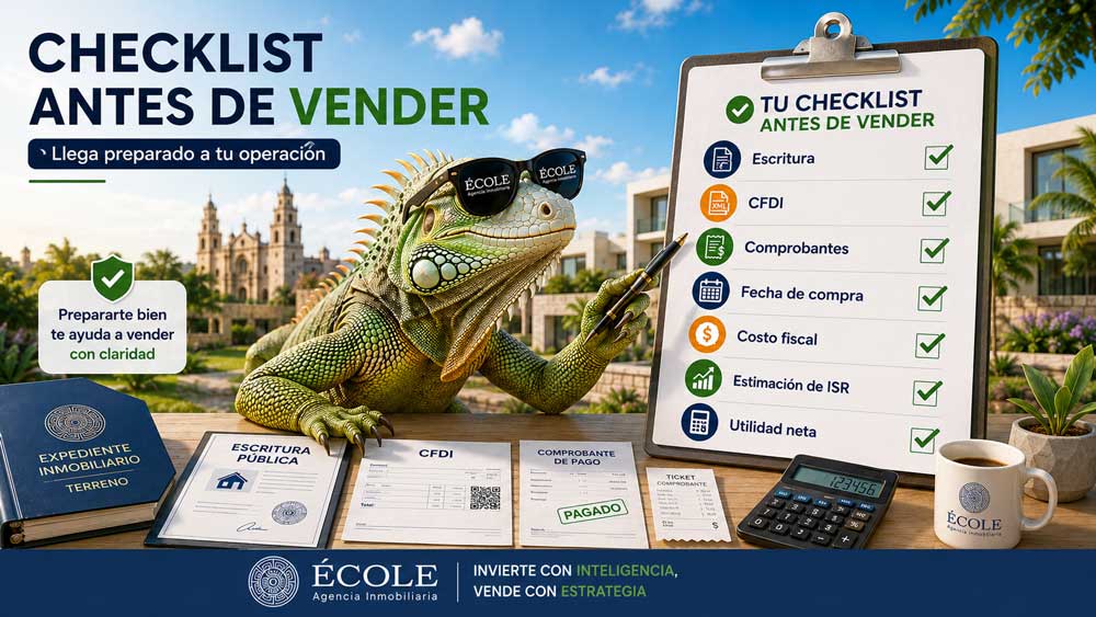 ISR Impuesto Sobre la Renta de Terrenos en Mérida Checklist Antes de Vender