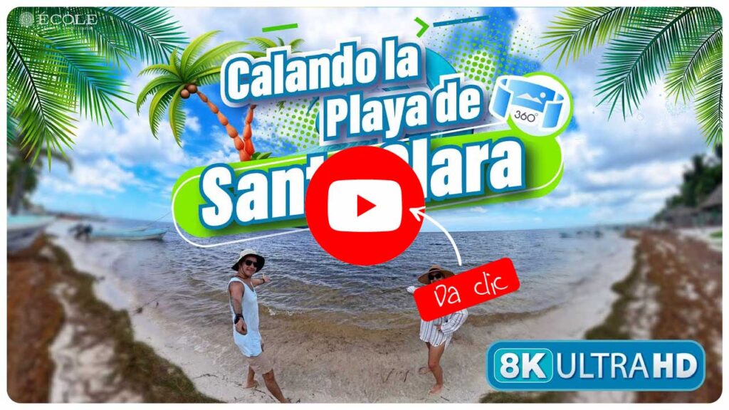 Playa Santa Clara Yucatán Video Calando Playas de Yucatán