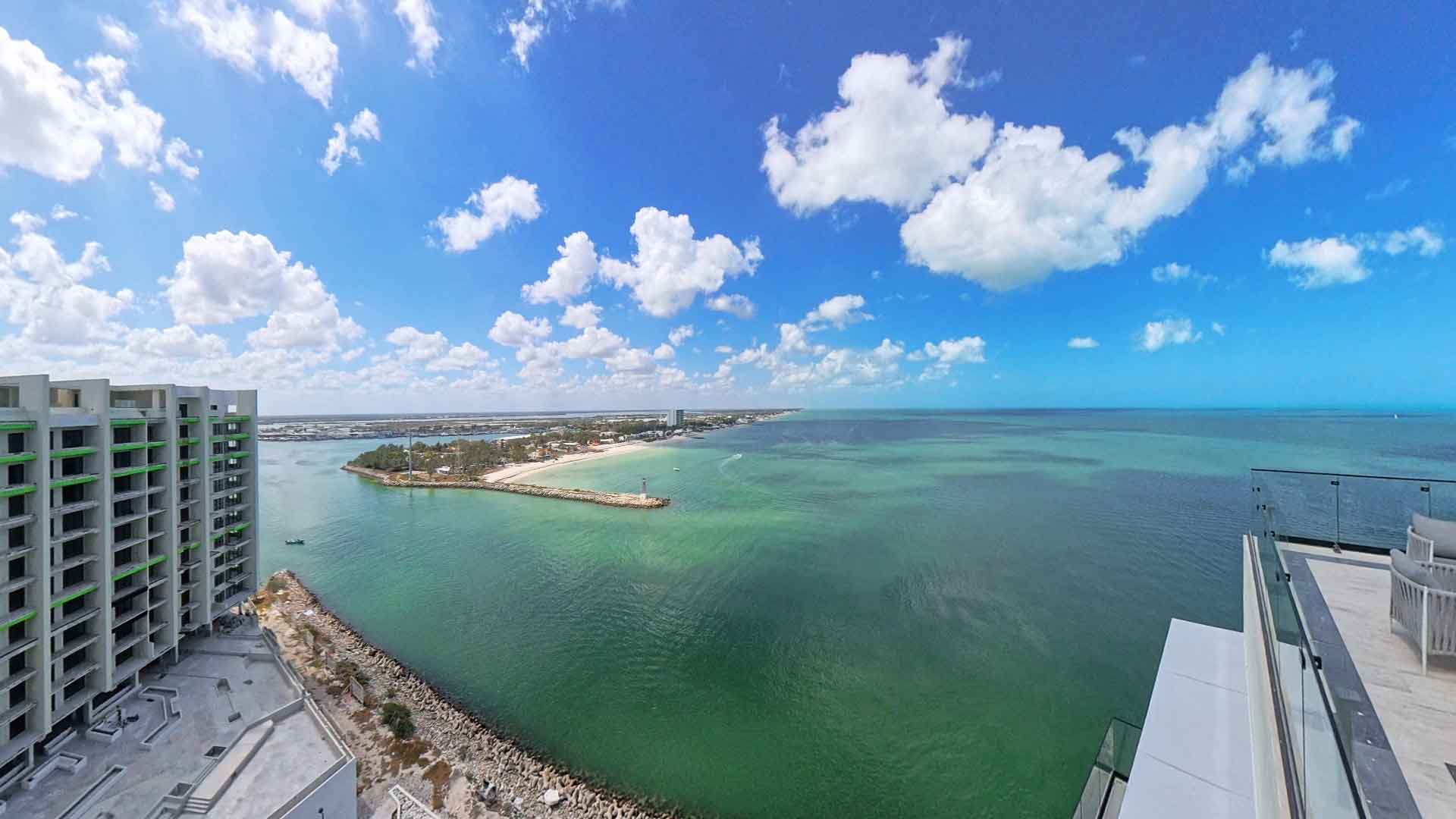 Vista al Mar de Yucalpetén Resort Marina
